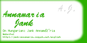 annamaria jank business card